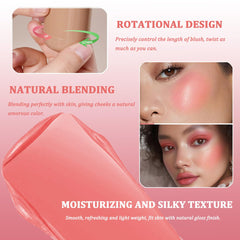 SHEEYoon Cream Blush Stick Peachy Coral offers fresh color for a lively daytime look.