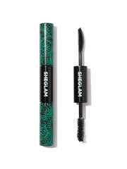 SHEGLAM 2in1 mascara curved brush for length and precise lash separation.