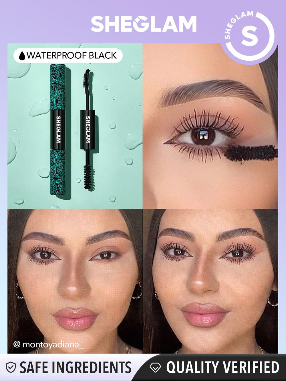 SHEGLAM 2in1 mascara removal with oil-based remover for easy cleansing.