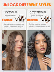 SHEGLAM Deep Waver 0.75-inch side view for quick, even wave patterns
