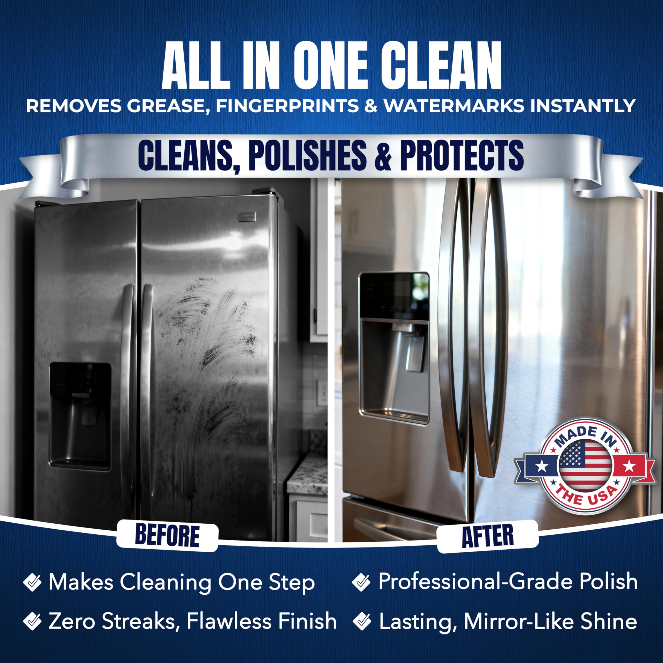 Sheila Shine on an appliance surface delivering a bright polished look.