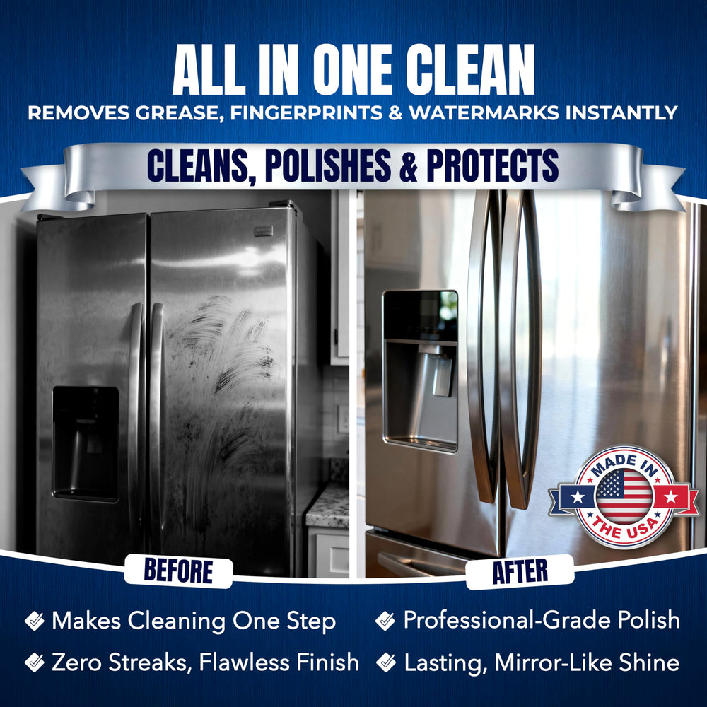 Sheila Shine on an appliance surface delivering a bright polished look.