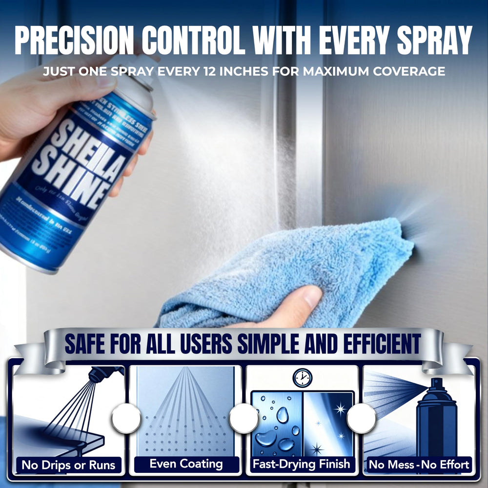 Oven and grill surfaces reflect with Sheila Shine for easy cleaning.