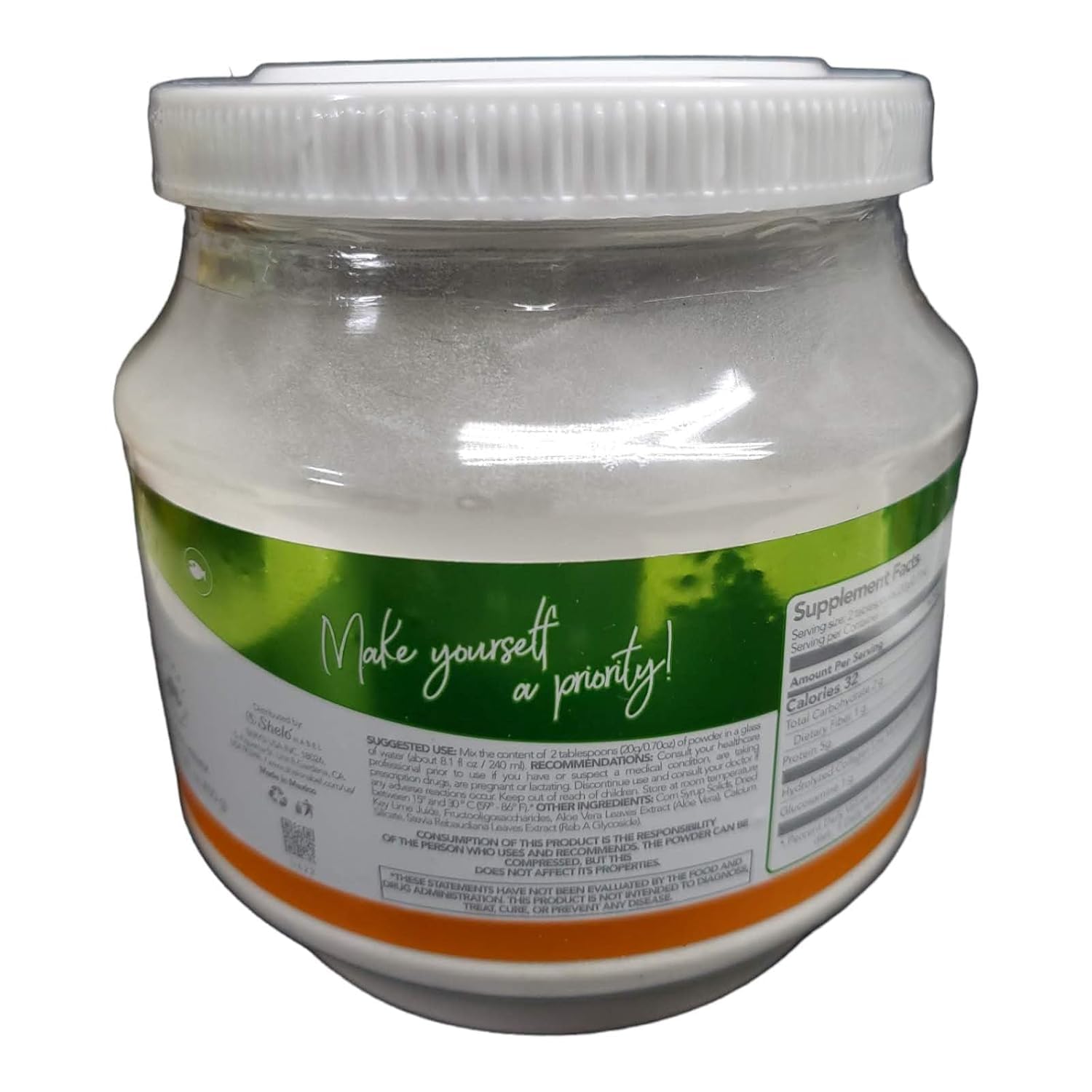 Sheló NABEL chicory fiber and aloe vera ingredients highlight clean formula.