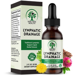 SHELTREE HEALTH Lymphatic Drainage Drops bottle ready for daily support.