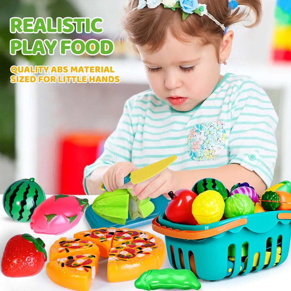 Shemira cutting boards and knives enable authentic kitchen cutting play