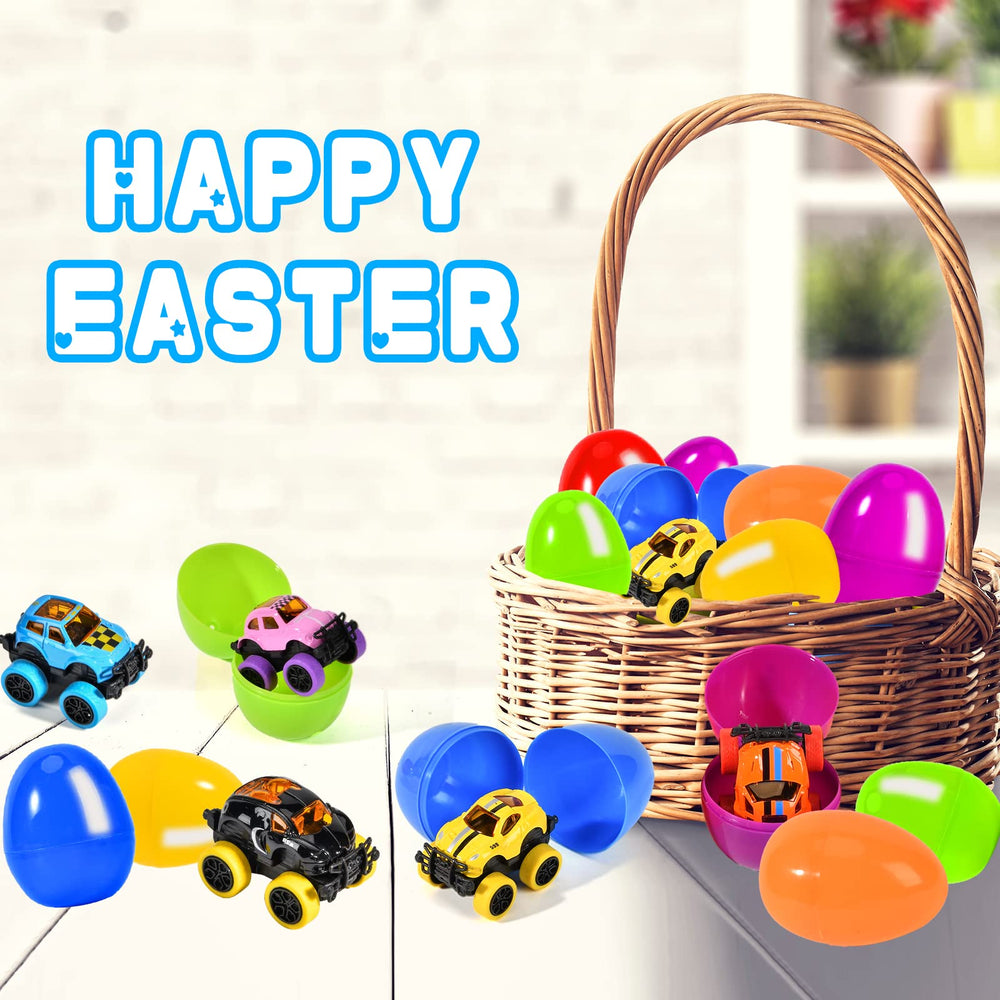 Shemira Easter gifts for boys with pull-back monster car excitement