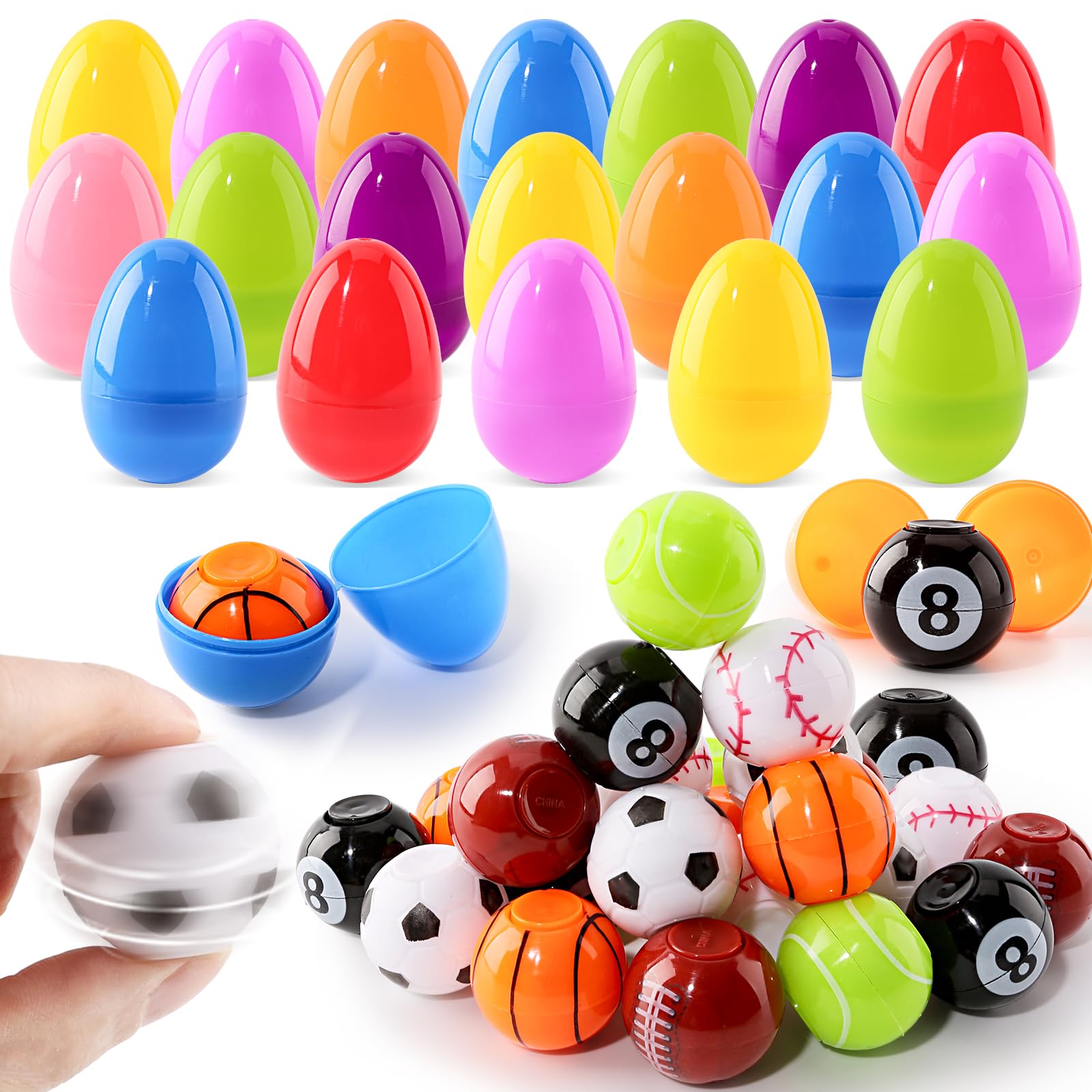 Shemira Easter eggs with spinning balls in a gift box, ideal for cheerful gifting.