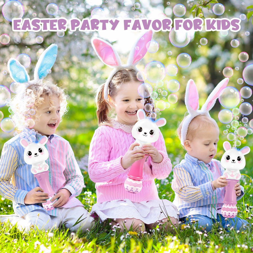 Shemira Easter outdoor bubble play set fits into gift bags.