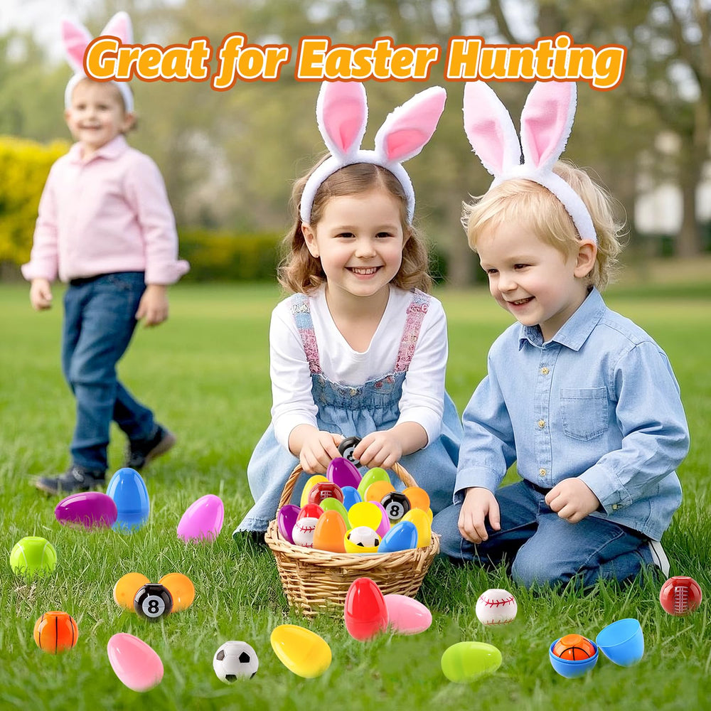 Children use Shemira eggs as colorful Easter party favors.
