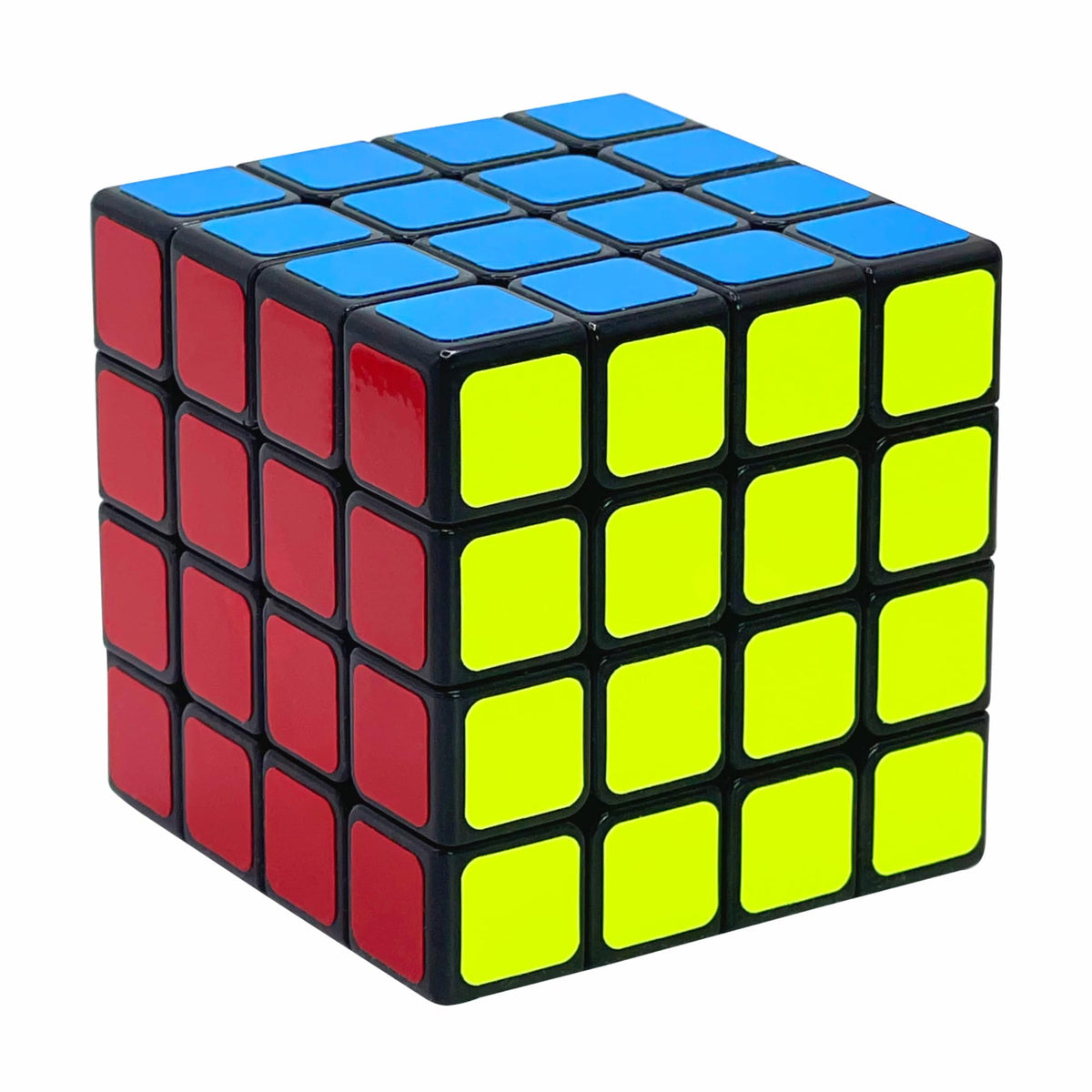 Shengshou 4x4 puzzle cube black for smooth turning and stability.