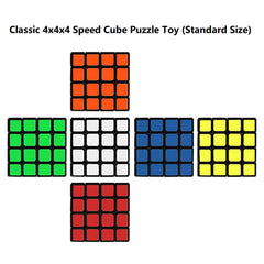 Shengshou 4x4 puzzle cube black, ideal gift for puzzle lovers.