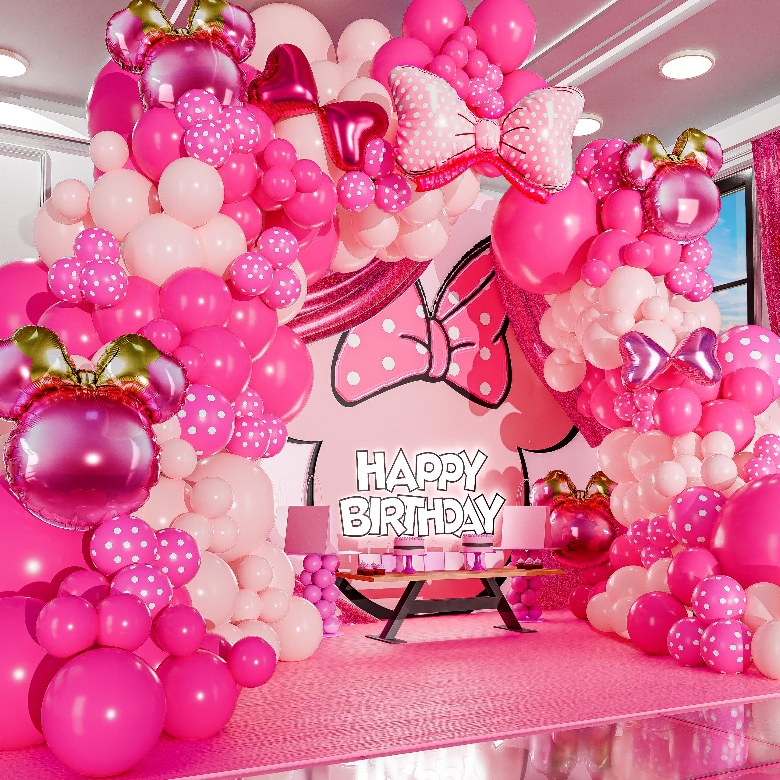 SHERYL DECOR hot pink and pastel pink colors glow.