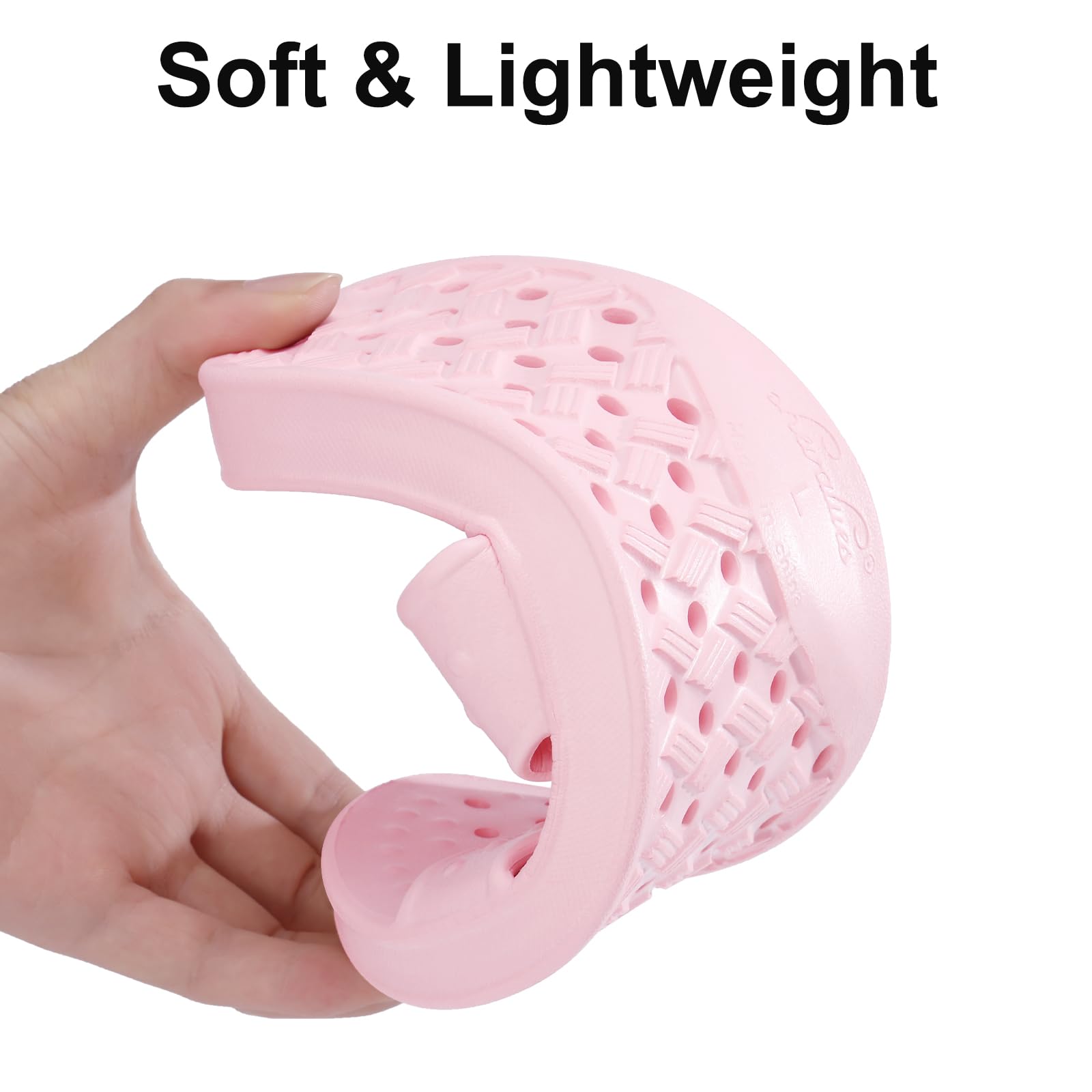 Shevalues lightweight footwear is ideal for shower, pool, and beach outings.