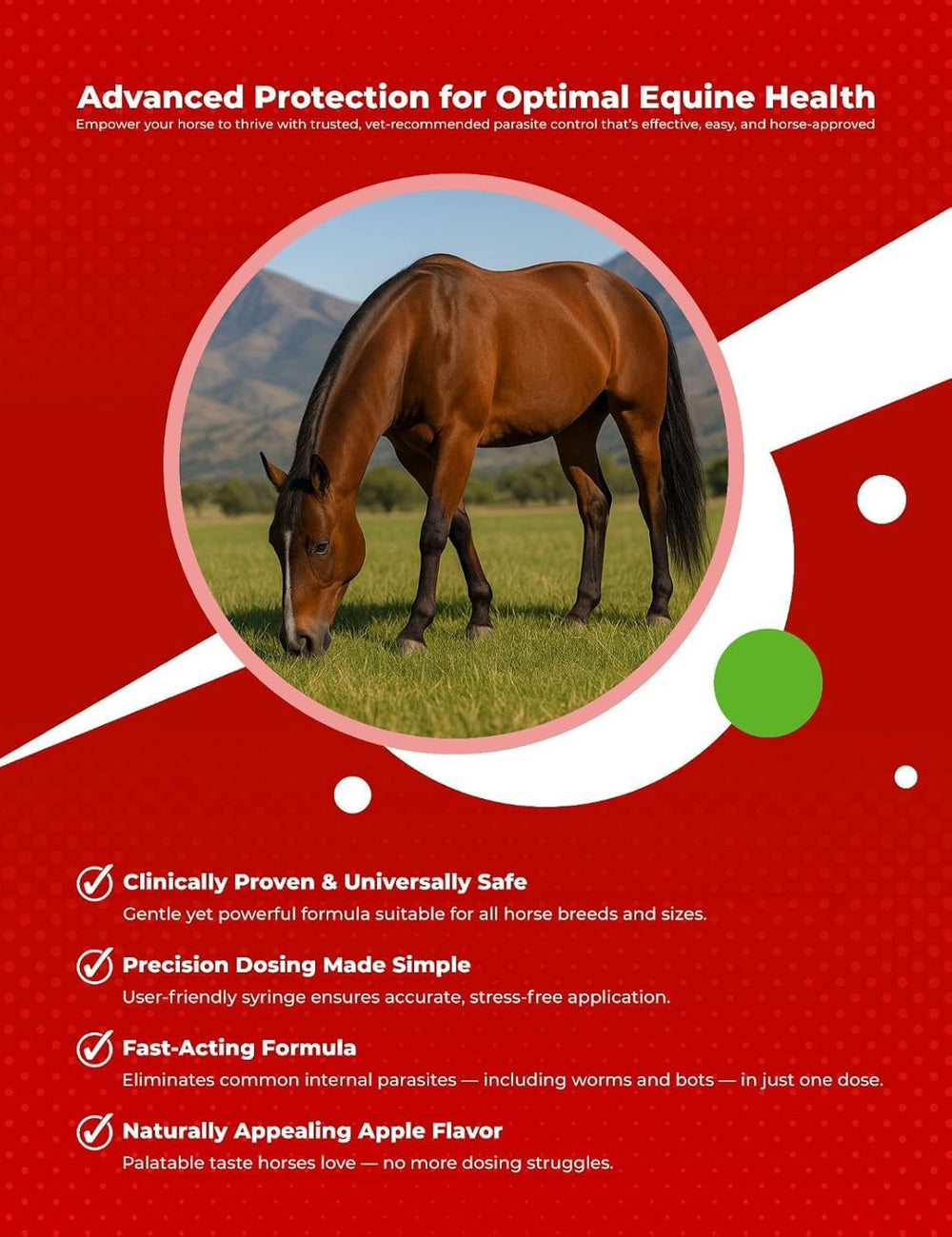 SHEVAT VITAMINS apple flavored paste close-up highlights a palatable option for horses.