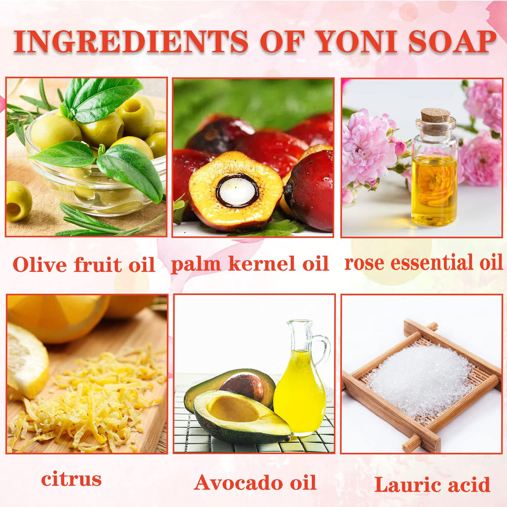 Shibarcle Yoni soap being held to illustrate easy handling and use