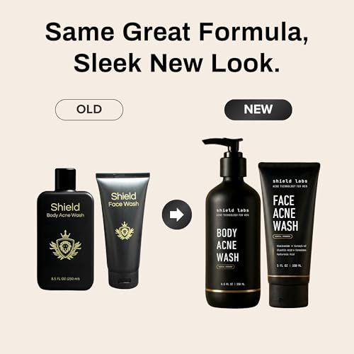 Shield Back-Chest Cleanser Unscented supports post-workout skin clarity