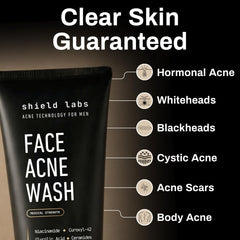 Shield Deep Cleanse Gel delivers thorough pore cleansing without drying