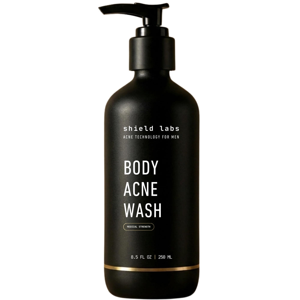 Shield Men's Acne Body Wash back cleanse helps clear back acne and oil.