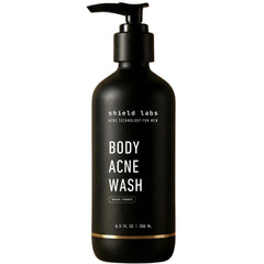 Shield Men's Acne Body Wash back cleanse helps clear back acne and oil.