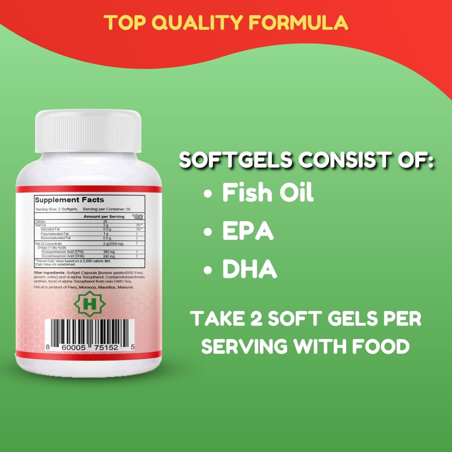 SHIFAA NUTRITION made in USA facility label signals quality production