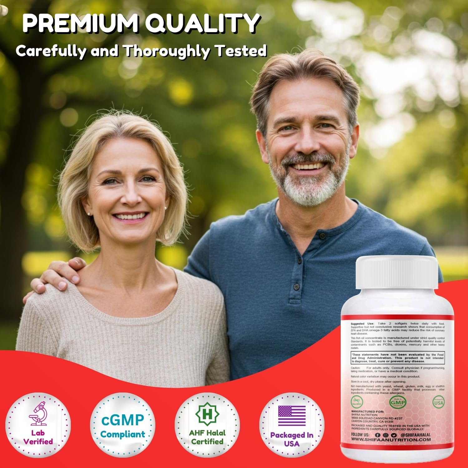 SHIFAA NUTRITION molecularly distilled oil for high purity and potency