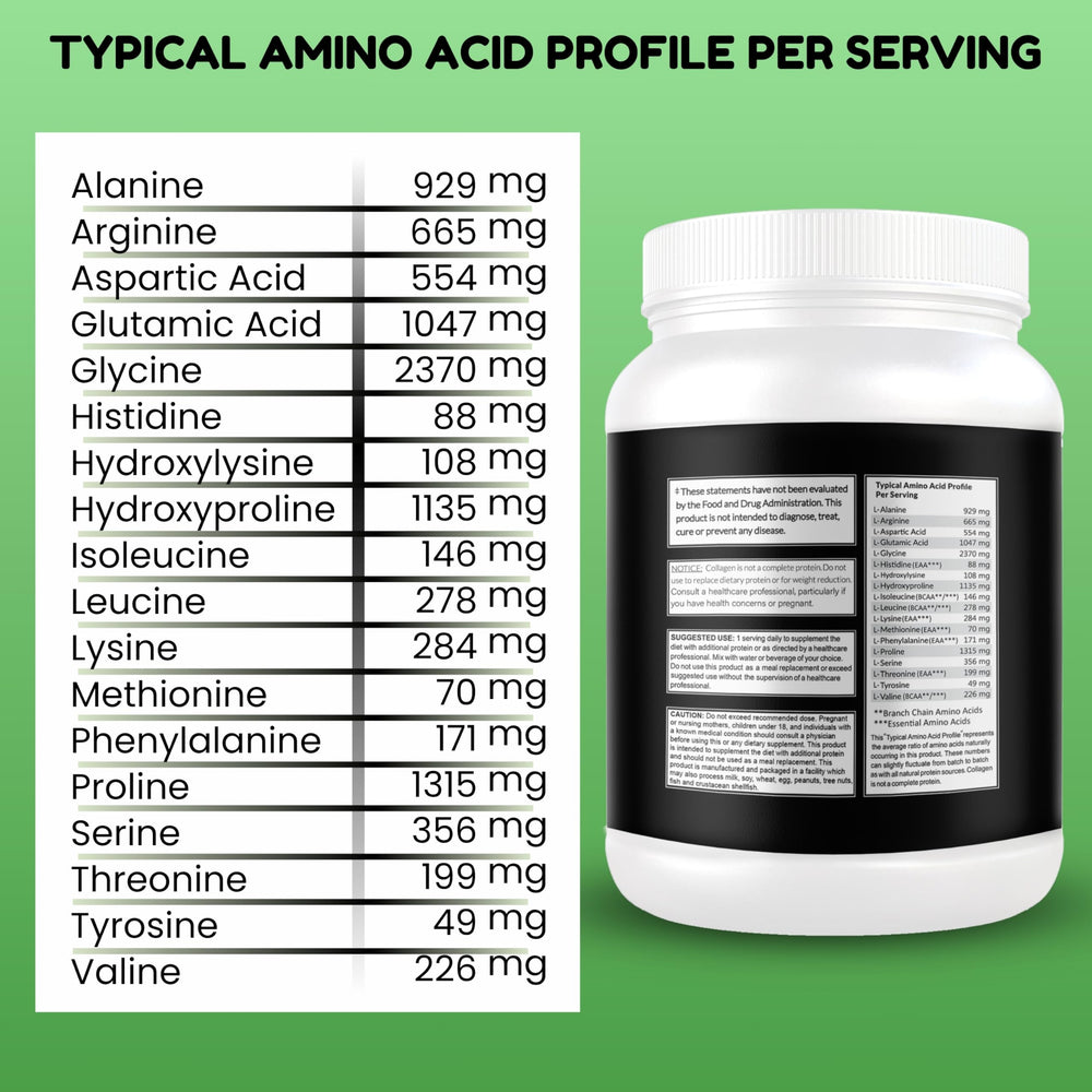 SHIFAA NUTRITION multi-use powder supports hair, skin, nails and joints.