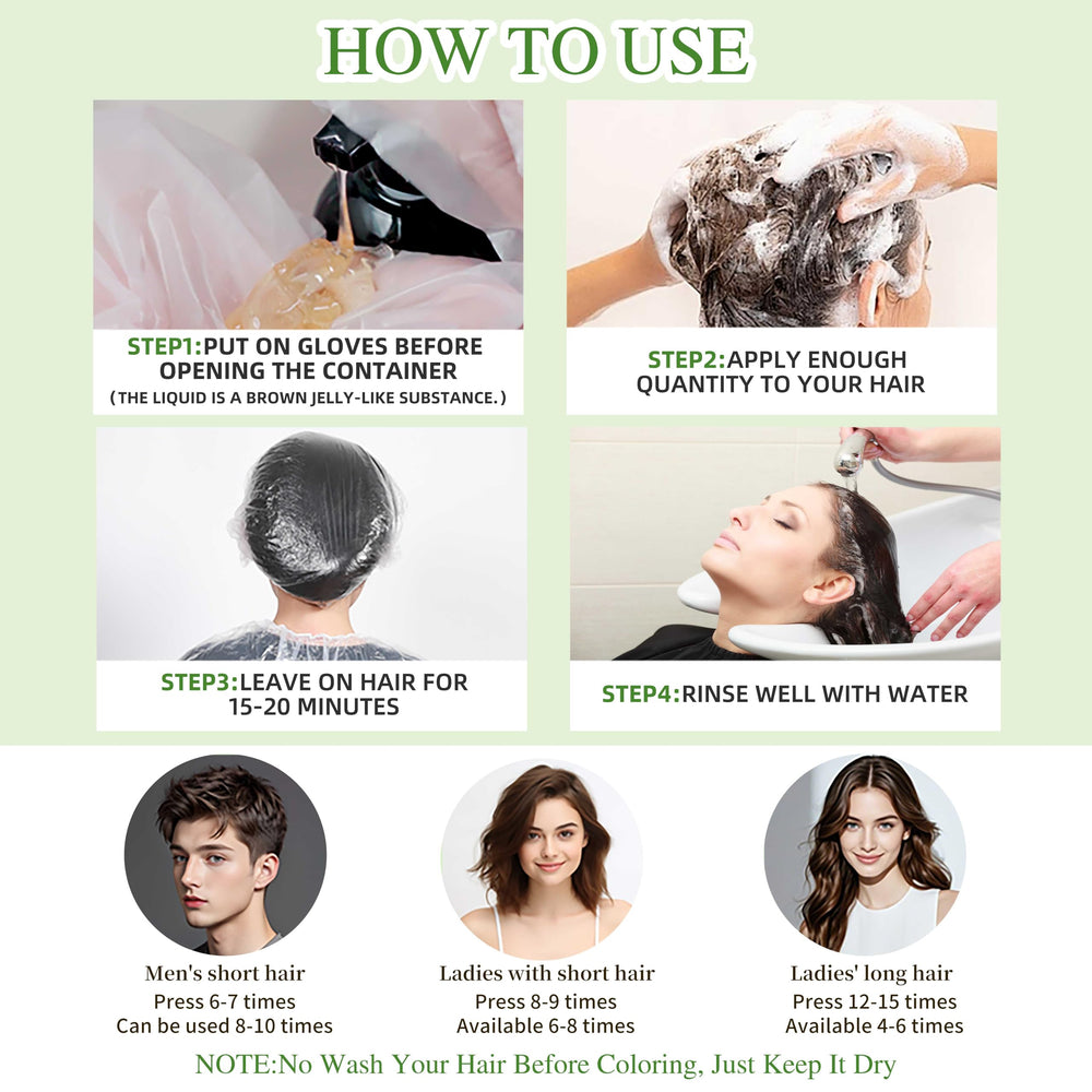 SHIHUANUO 3-in-1 dye-shampoo-conditioner saves time during wash.