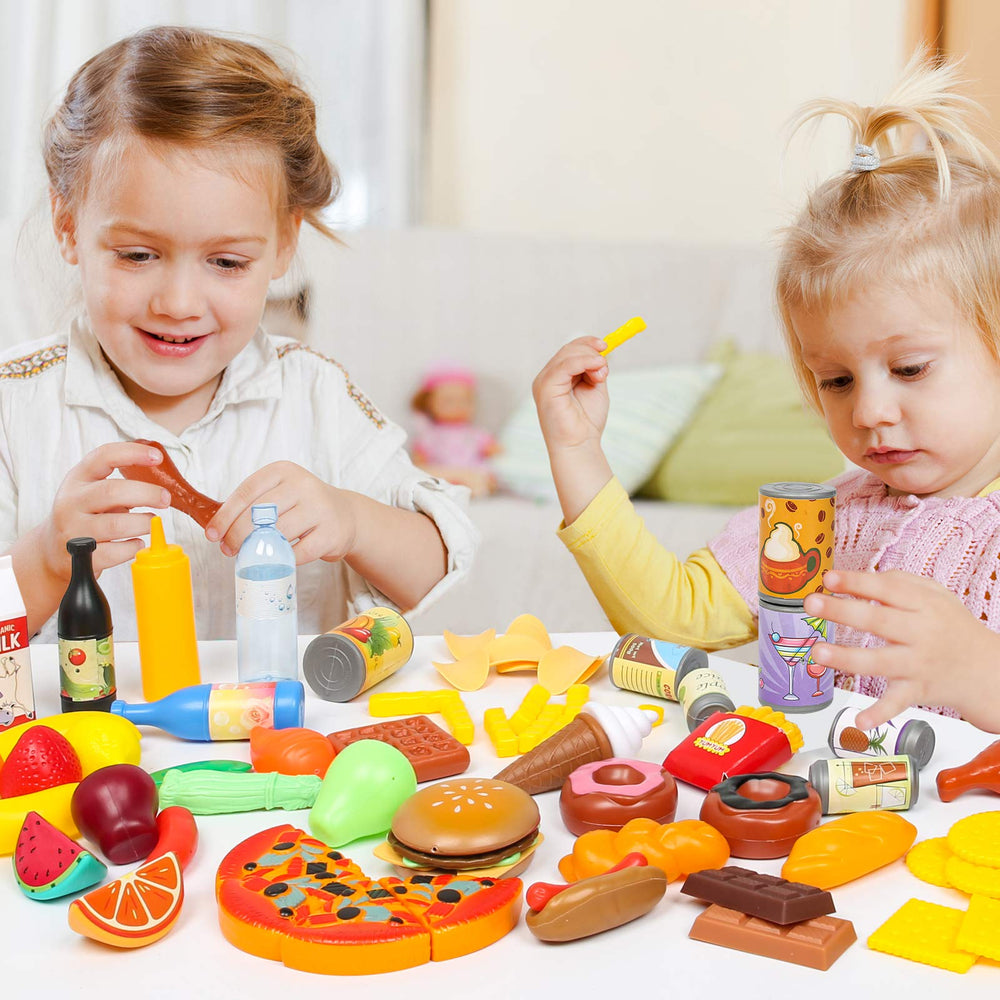 Shimfun deluxe color box packaging showcases premium pretend food set.