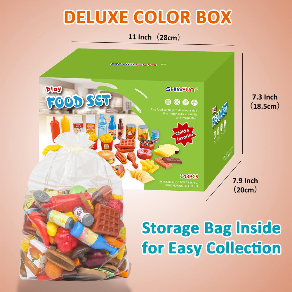 Shimfun kid-friendly toy kitchen accessories enhance fine motor skills during play.