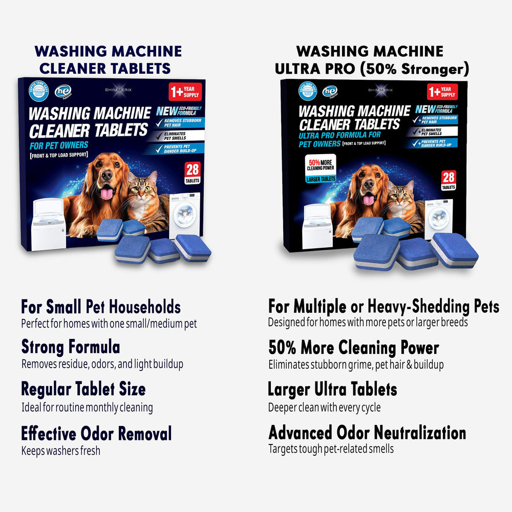 SHIMMERIX Ultra Pro odor-elimination tablets inside the washer leave clothes fresher