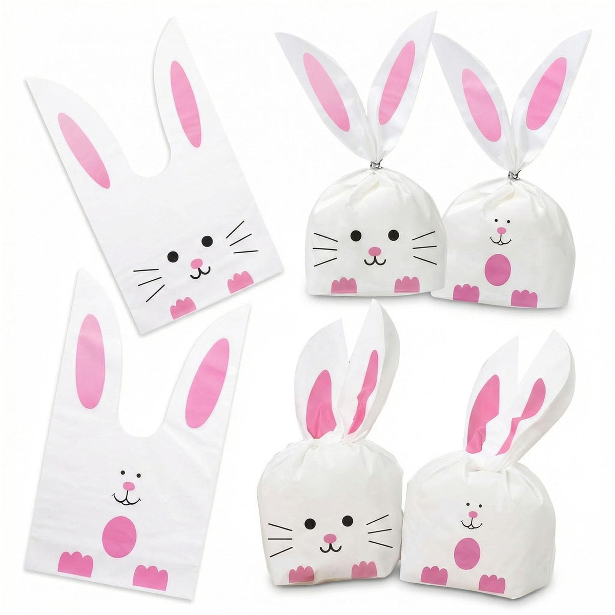 Shindel Easter goodie bags with two bunny patterns for versatile packaging