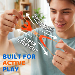 Shindel stretchy rubber texture close-up: tactile sensory fidget toy