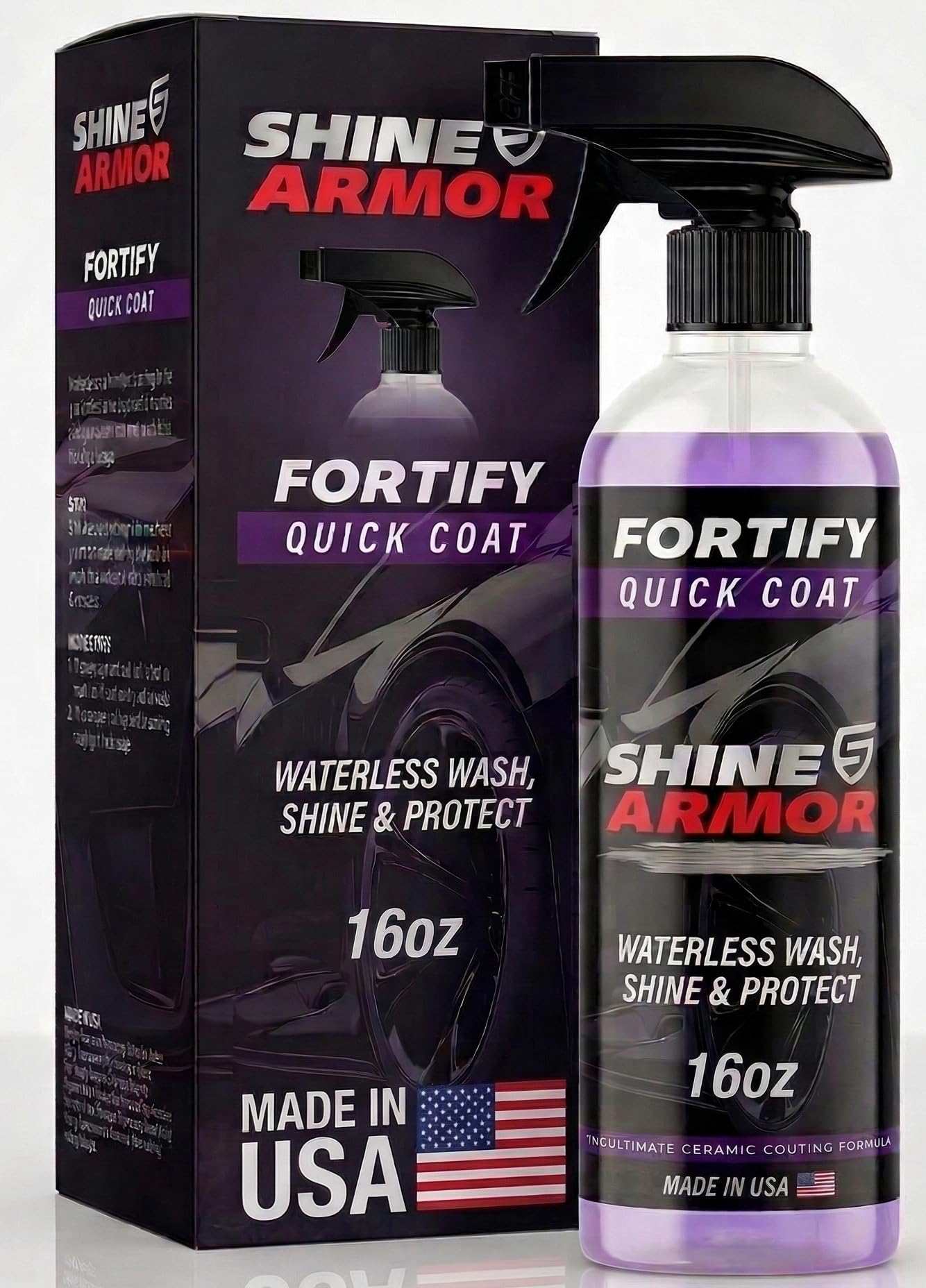 SHINE ARMOR Fortify Quick Coat bottle pour delivers instant gloss and protection