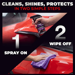 SHINE ARMOR Fortify Quick Coat spray application creates a slick, hydrophobic finish