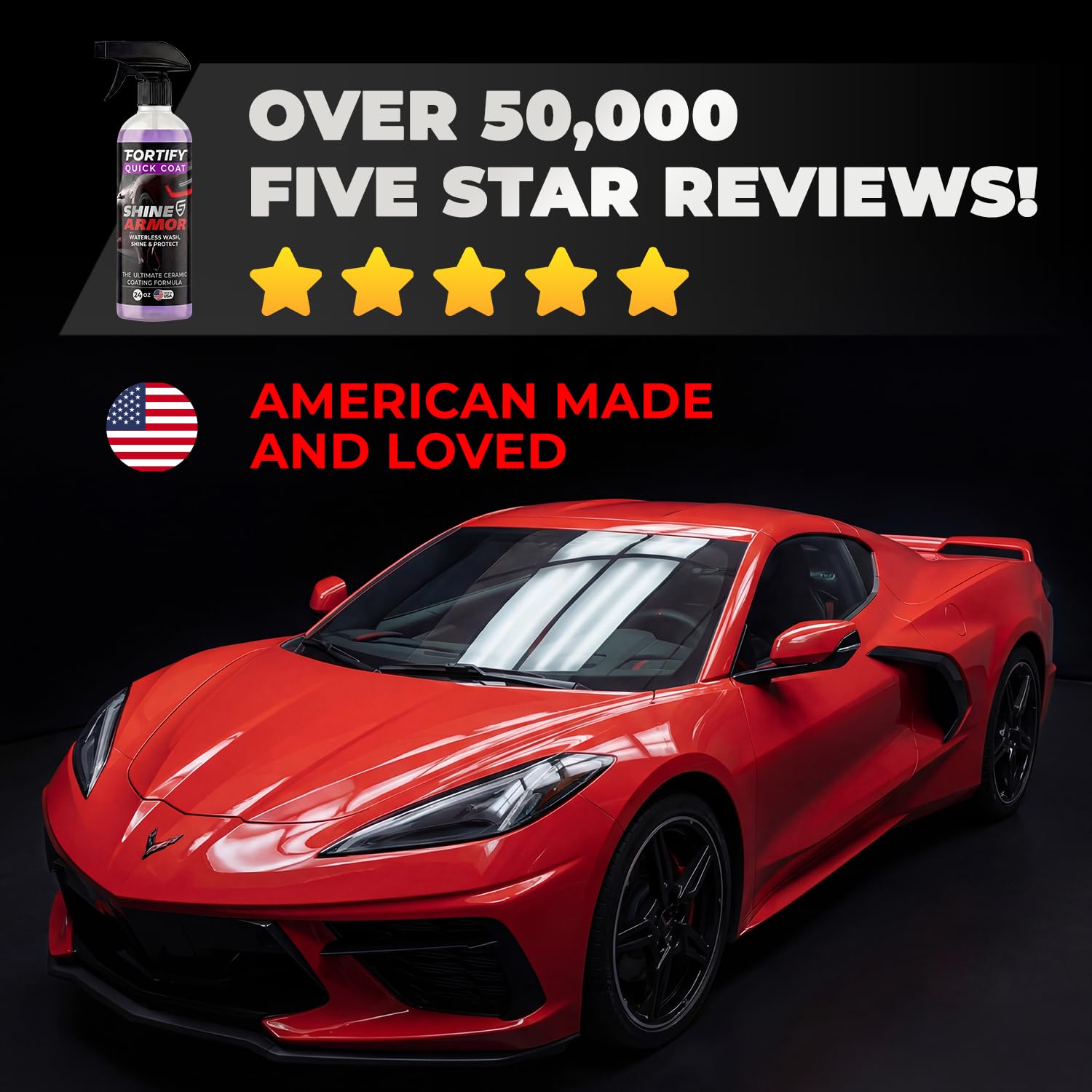 SHINE ARMOR Showroom gloss on paint with UV resistance