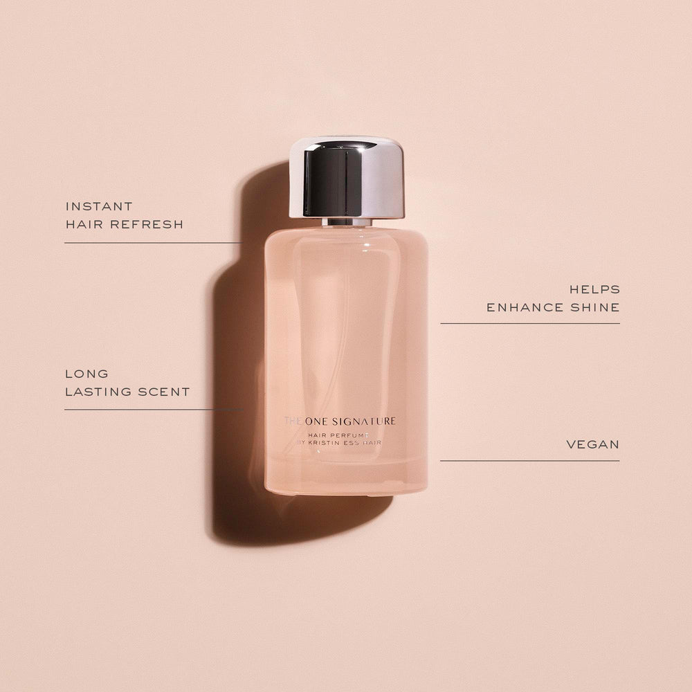 Fine mist provides subtle shine without buildup on hair.