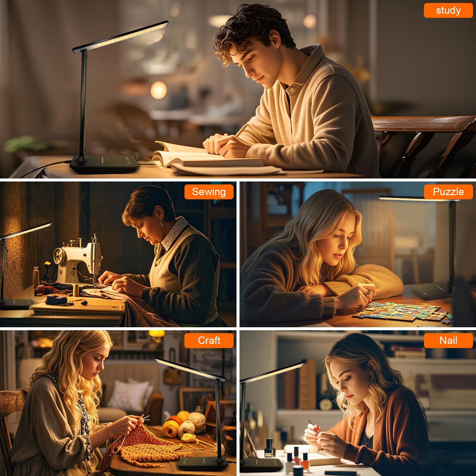 Shinelife packaging includes lamp, power adapter, and manual.