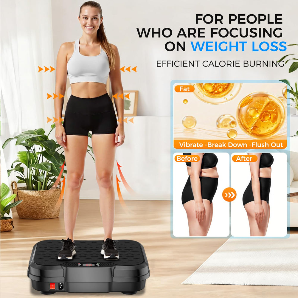 ShineMaos vibration plate soft footpads reduce joint pressure