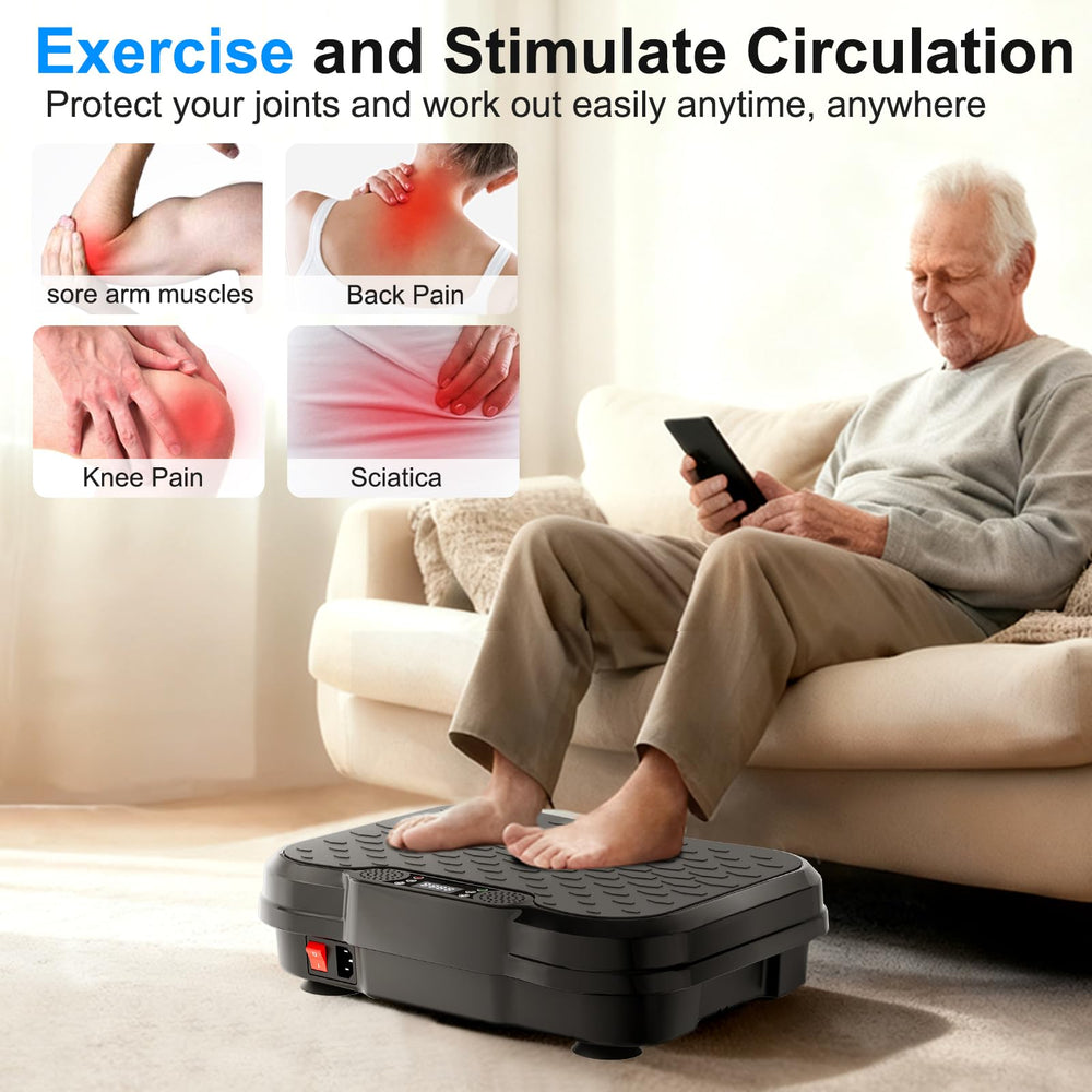 ShineMaos vibration plate four non-slip suction cups for stability