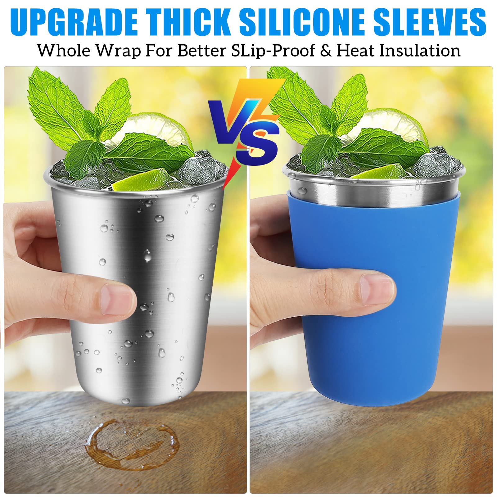 ShineMe spill-proof lids with silicone straws prevent leaks