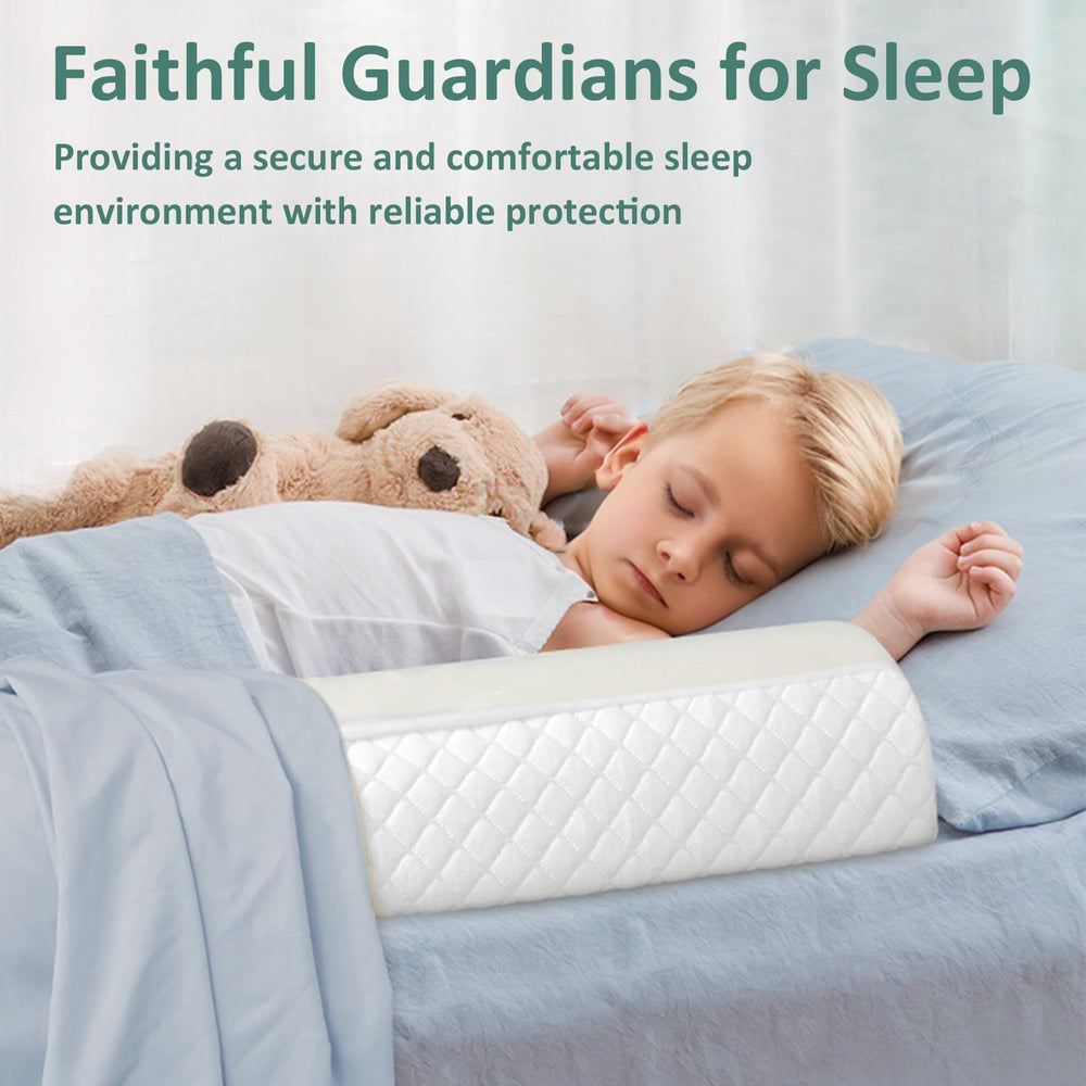 Shinnwa bed bumpers bed side view illustrate gentle protection.