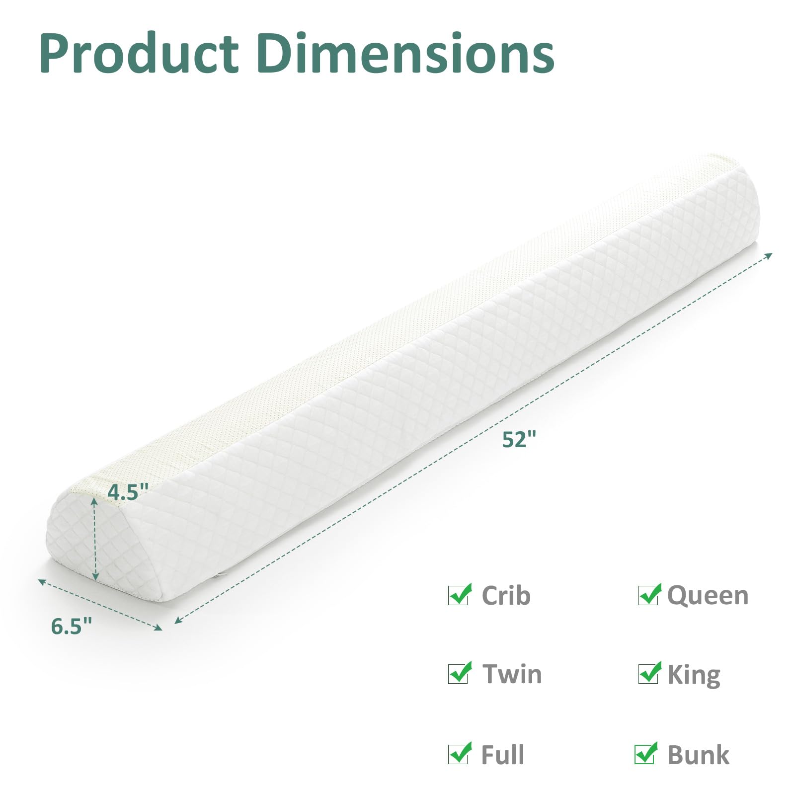 Shinnwa non-slip bottom keeps bumpers in place on smooth sheets.