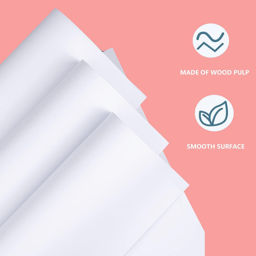 Shinok white construction paper easy to cut and handle