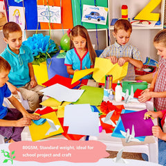 Shinok construction paper surface accepts glue well