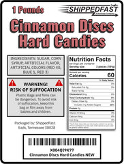 Shippedfast Cinnamon Discs individually wrapped for portable snacking.
