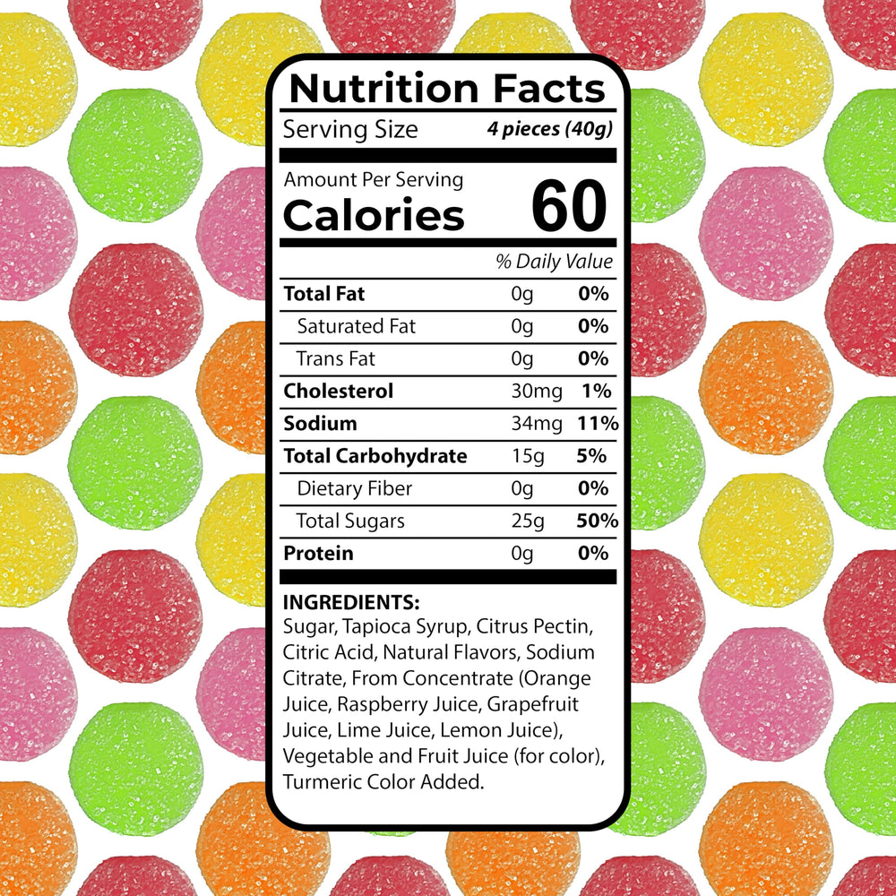 Shippedfast Sun Kiss Fruit Chews lemon-zest: vivid citrus flavor in each individually wrapped bite.