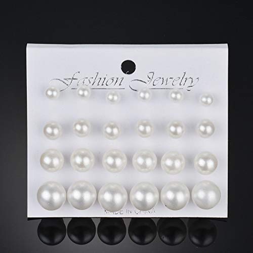 ShiQiao Spl bridal simulated pearl rhinestone studs elevate wedding day look.
