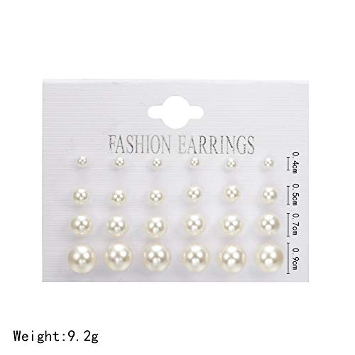ShiQiao Spl white pearl CZ earrings add bridal elegance with soft shine.