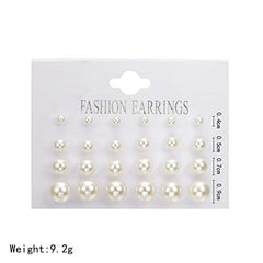 ShiQiao Spl white pearl CZ earrings add bridal elegance with soft shine.